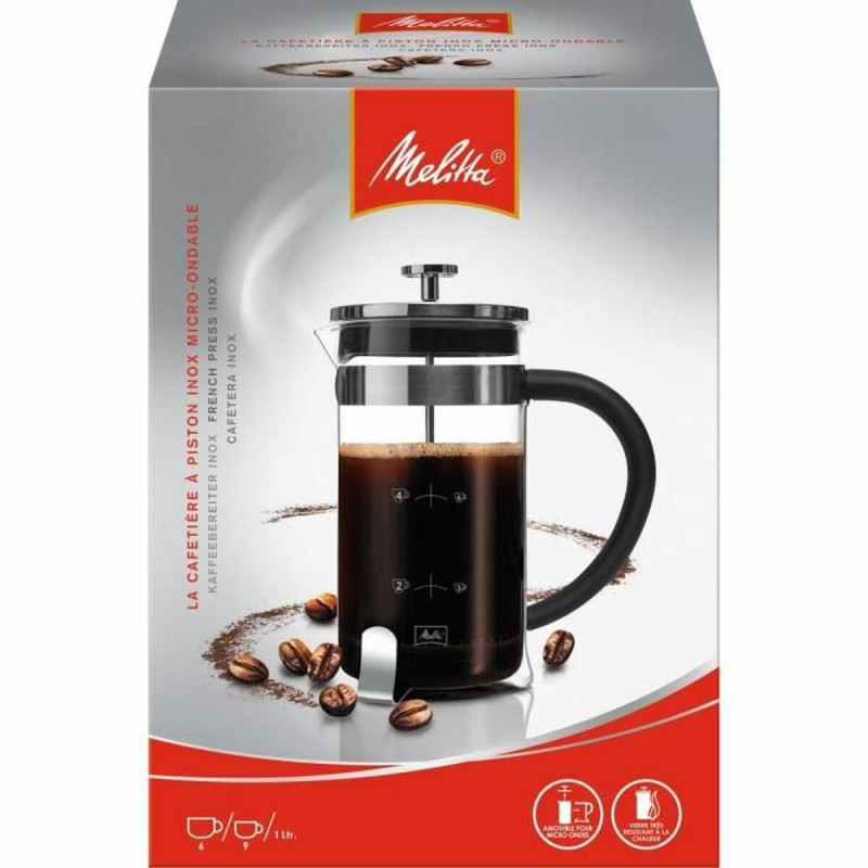 Caffettiera a Stantuffo Melitta Premium 1 L 8 Tazze