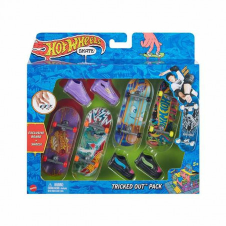 Monopattino da dita Hot Wheels 8 Pezzi