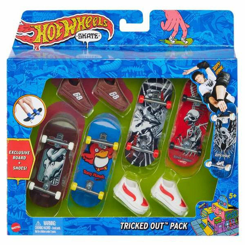 Monopattino da dita Hot Wheels 8 Pezzi