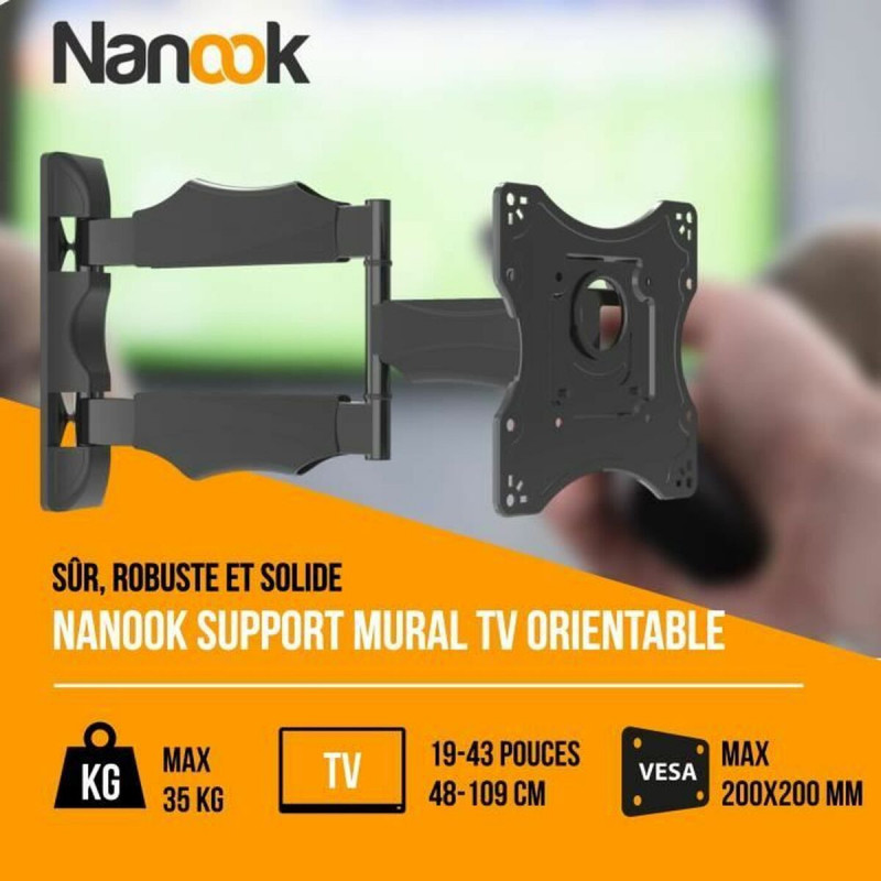 Supporto TV Nanook Full Motion Tilt 43" 19"