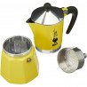 Cafetera Italiana Bialetti Rainbow Amarillo Jaune Metal 6 Tazas