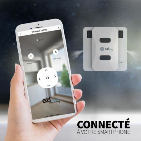 Robô Limpa-Vidros Inteligente EZIclean Windobot S5 Pro 72 W