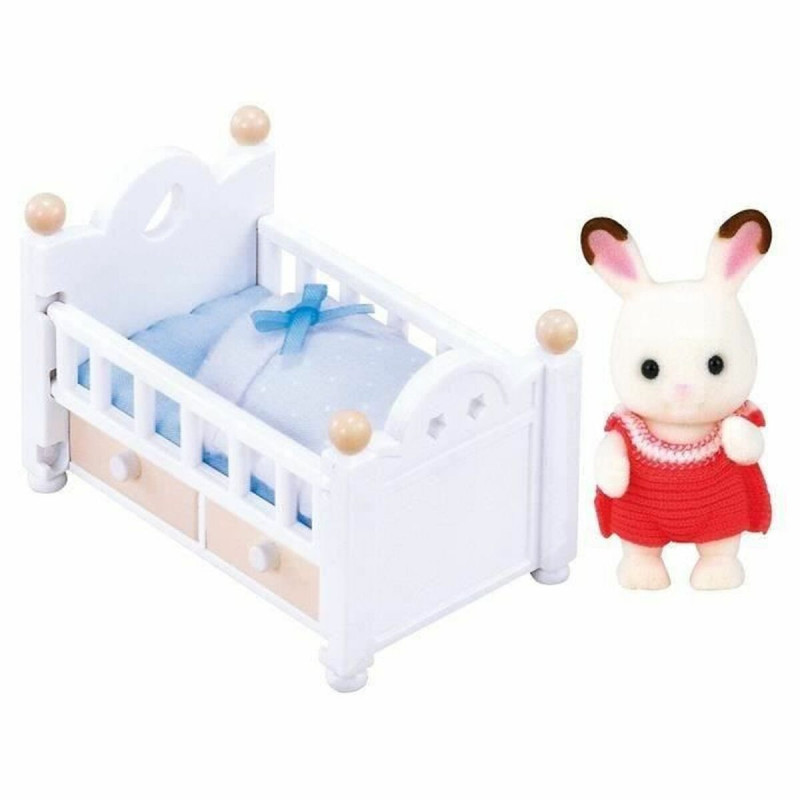 Figuras de Ação Sylvanian Families Baby Rabbit Chocolate Bed