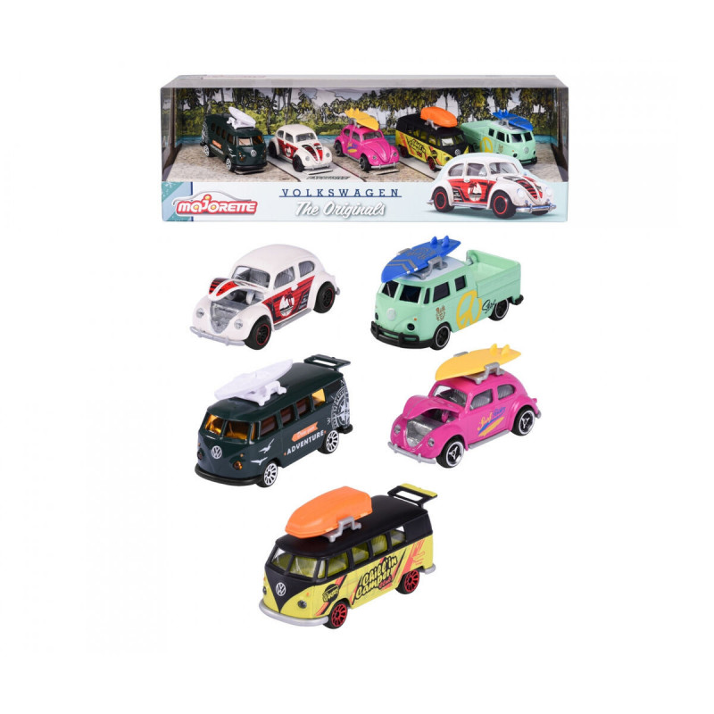 Playset di Veicoli Majorette Volkswagen Originals Bianco