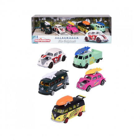 Playset di Veicoli Majorette Volkswagen Originals Bianco