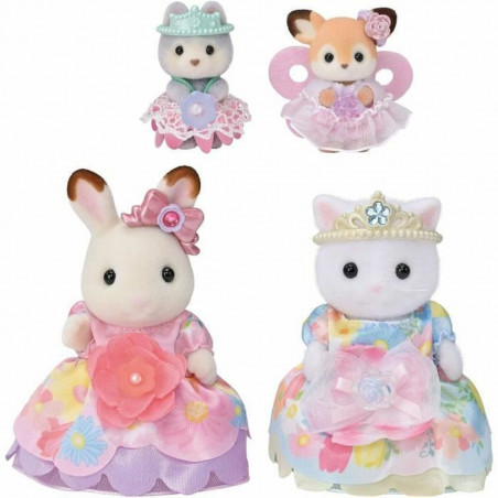 Figura Articulada Sylvanian Families Princesas con vestidos de flores Princesa