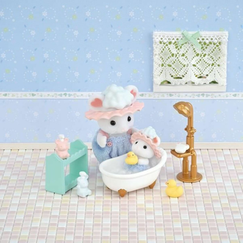 Figur mit Gelenken Sylvanian Families Baño de malvaviscos de los hermanos ratones tiere