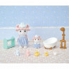 Figura articulada Sylvanian Families Baño de malvaviscos de los hermanos ratones animais