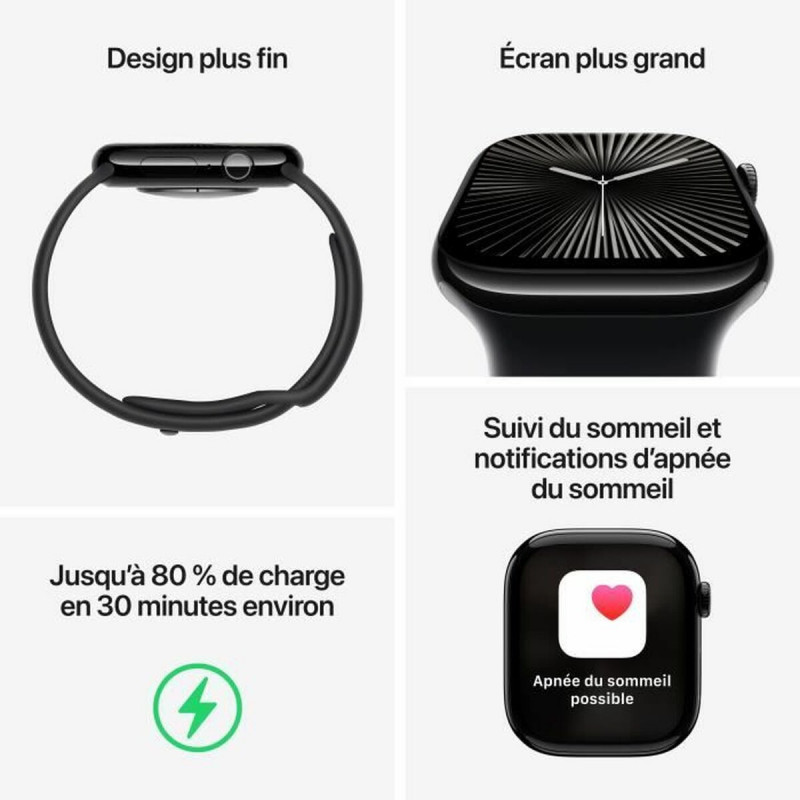 Montre intelligente Apple Apple Watch Series 10 46 mm 1,95" Gris Ø 46 mm