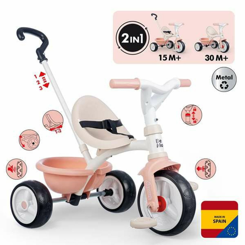 Triciclo Smoby Be Move Cor de Rosa