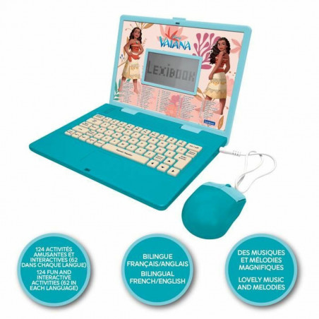 Brinquedo educativo Lexibook Vaiana Francês Inglês