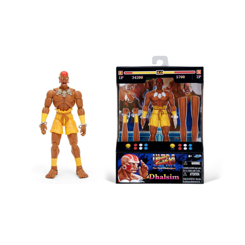 Statuetta Articolata Street Fighter Dhalsim 15 cm 16 x 8 x 21 cm