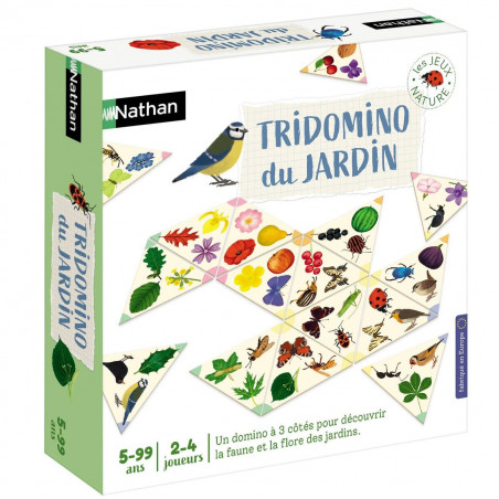 Gioco da Tavolo Nathan Tridomino Du Jardin Cartone