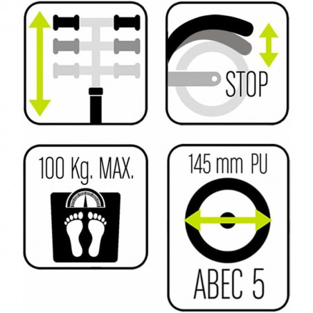 Patinete Disney Stitch Azul