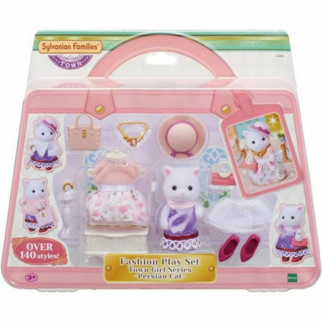 Conjunto de Bonecos Sylvanian Families The Fashion Suitcase And Big Sister Persian Cat