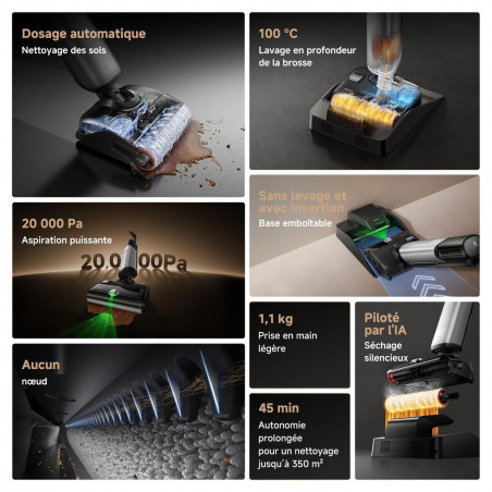 Aspirador MOVA Preto 450 W