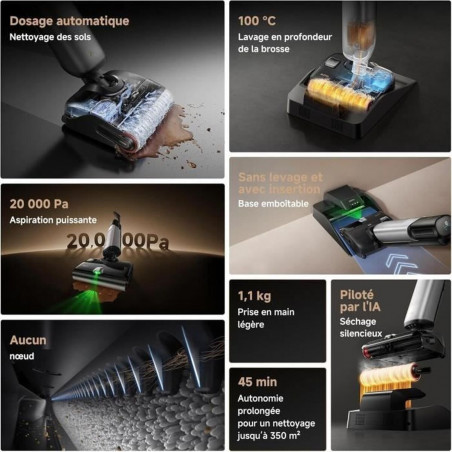 Aspirador MOVA Negro 450 W