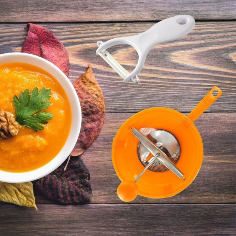 Descascador e Ralador de Legumes Fackelmann Vert Cerâmica Aço inoxidável Plástico 20 x 40 x 30 cm 2 Peças