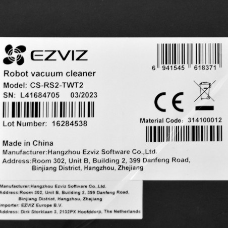 Intelligent Robot Vacuum Cleaner Ezviz