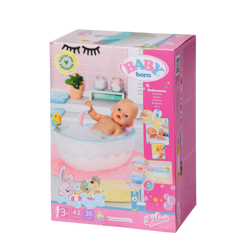 Accesorios para Muñecas Baby Born Bath Bathtub