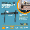 Supporto TV Nanook Tilting 32" 55"