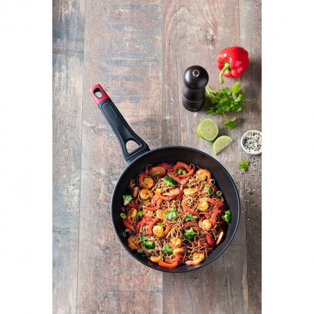 Wok Pyrex Noir Aluminium
