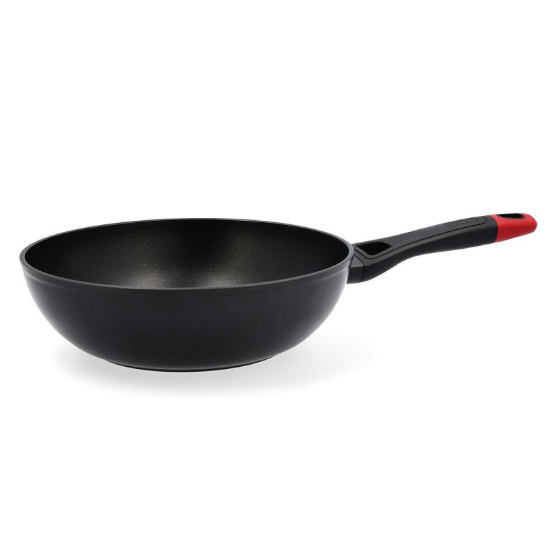 Wok Pan Pyrex Black Aluminium