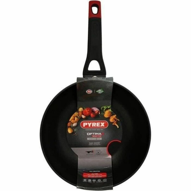 Sartén Wok Pyrex Negro Aluminio