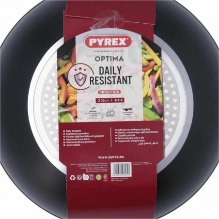 Wok Pyrex Noir Aluminium