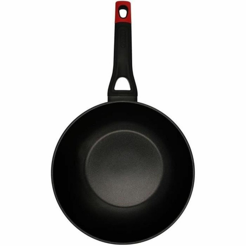 Wok Pan Pyrex Black Aluminium