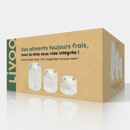 Conjunto de 3 Potes Livoo