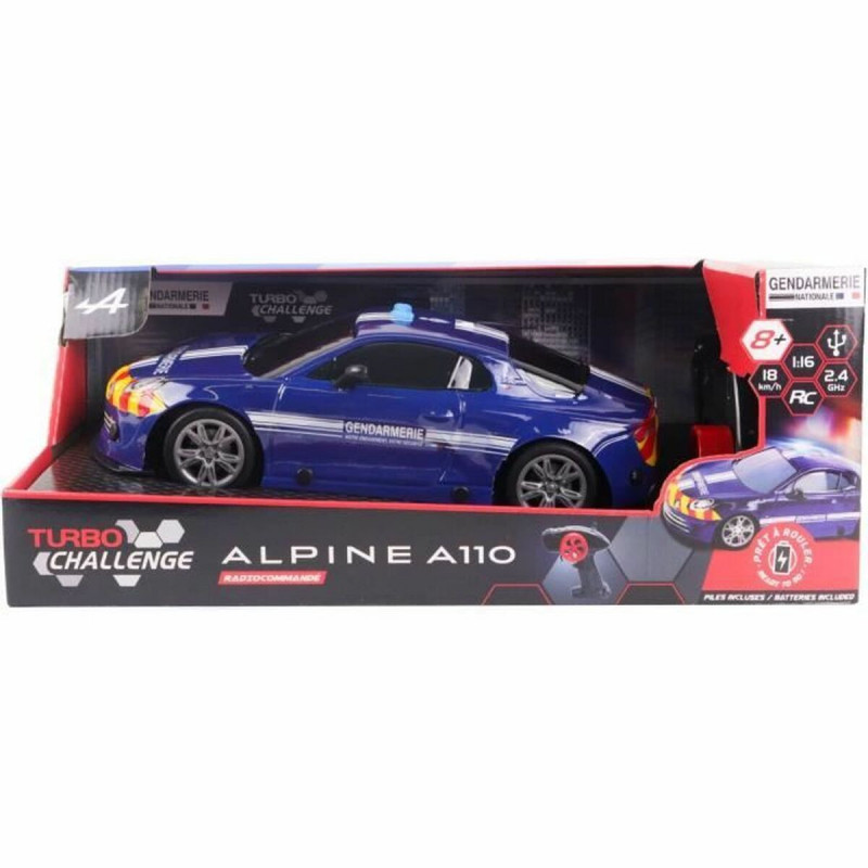 Coche Radio Control Turbo Challenge Alpine A110 Azul