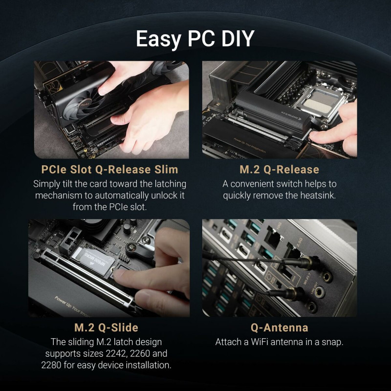 Carte Mère Asus AMD AM5 AMD AMD X870E