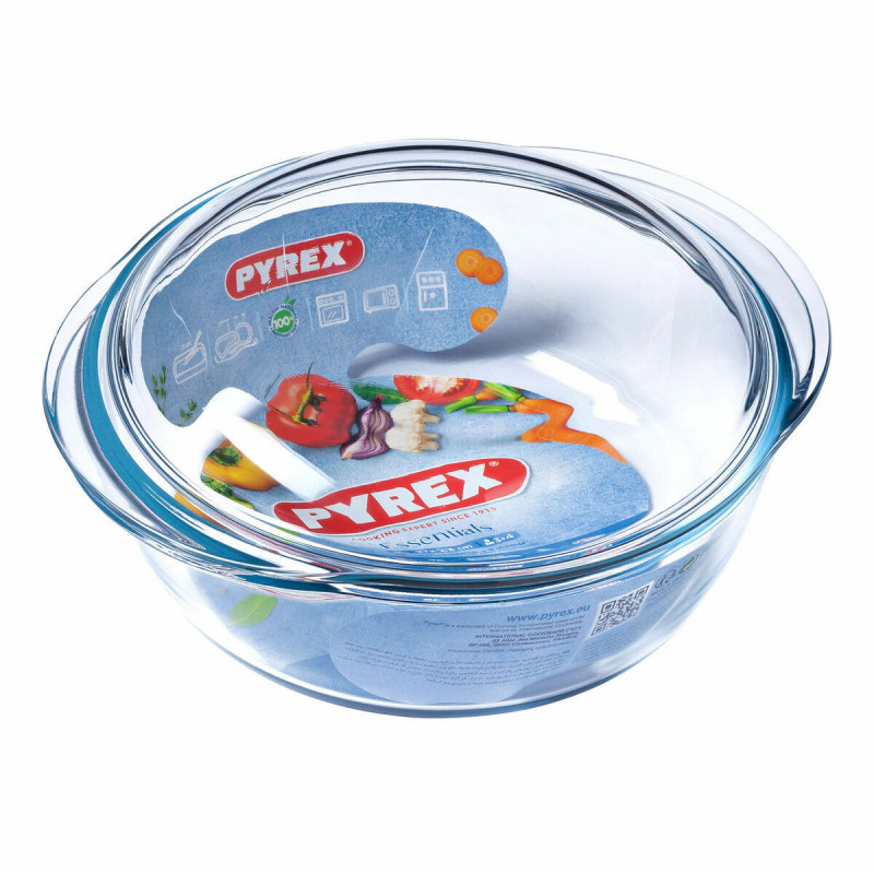 Casserole avec Couvercle Pyrex Essentials 23 x 11 x 27 cm Transparent verre 32 L