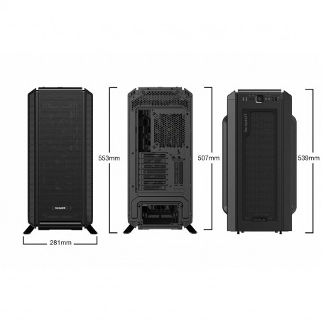 Boîtier ATX semi-tour Be Quiet! Silent Base 802 Window Black Noir