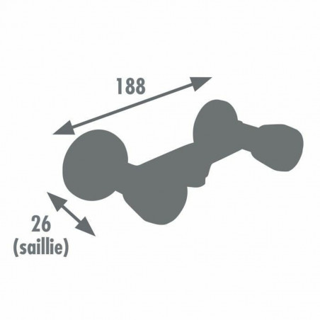 Robinet double poignée Edouard Rousseau EDOUARD ROUSSEAU - Soto Jaune Laiton Céramique Forme en C
