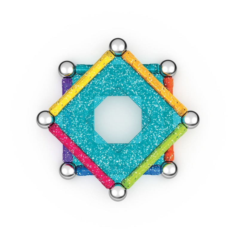 Playset Geomag Glitter (22 Pezzi)