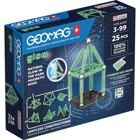 Playset Geomag Glow Recycled 25 Peças