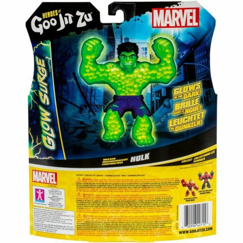 Figuras de Ação Goo Jit Zu Hulk Glow Surge