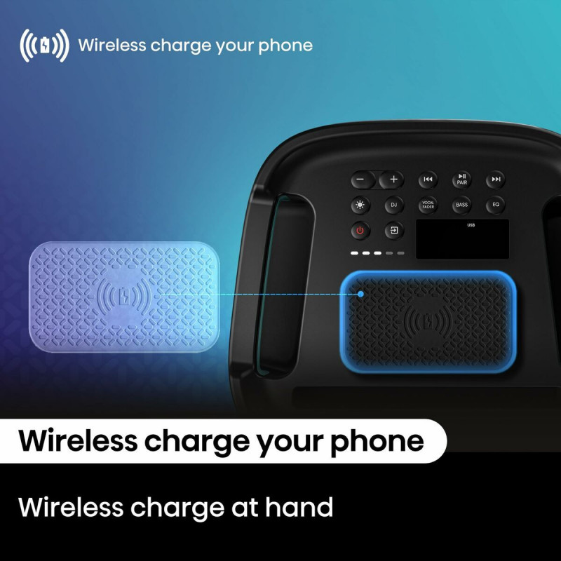 Altifalante Bluetooth Portátil Hisense Preto 300 W