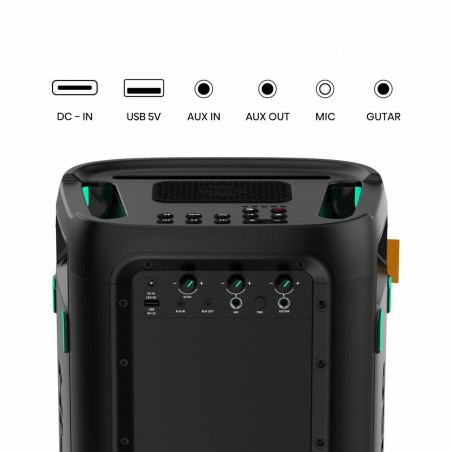 Altifalante Bluetooth Portátil Hisense Preto 300 W