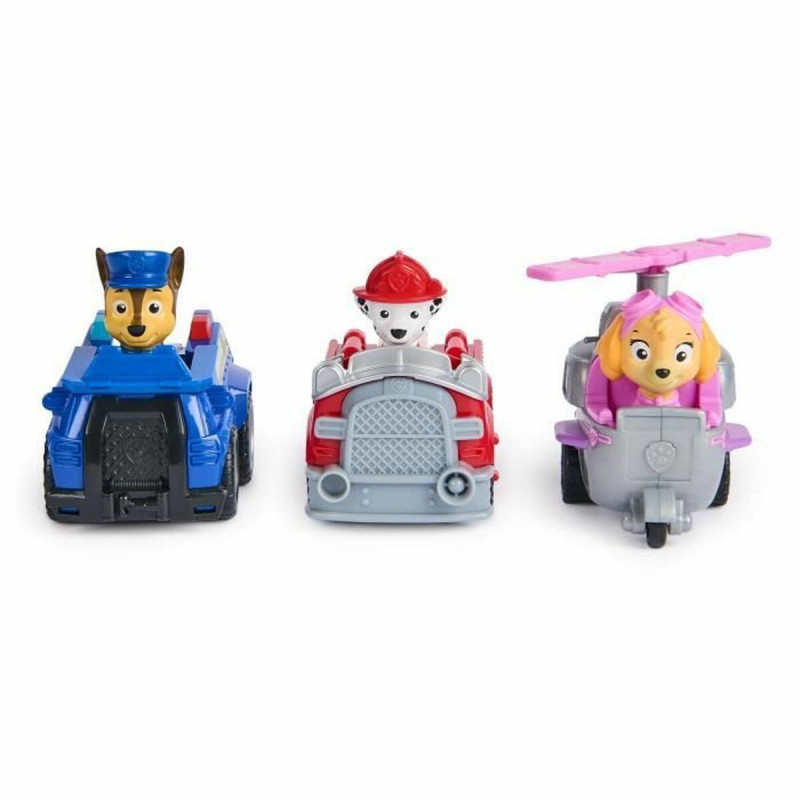 Zubehör für Puppenhaus Spin Master PACK DE 3 VEHÍCULOS DE FRICCIÓN RETRO Paw Patrol Rot