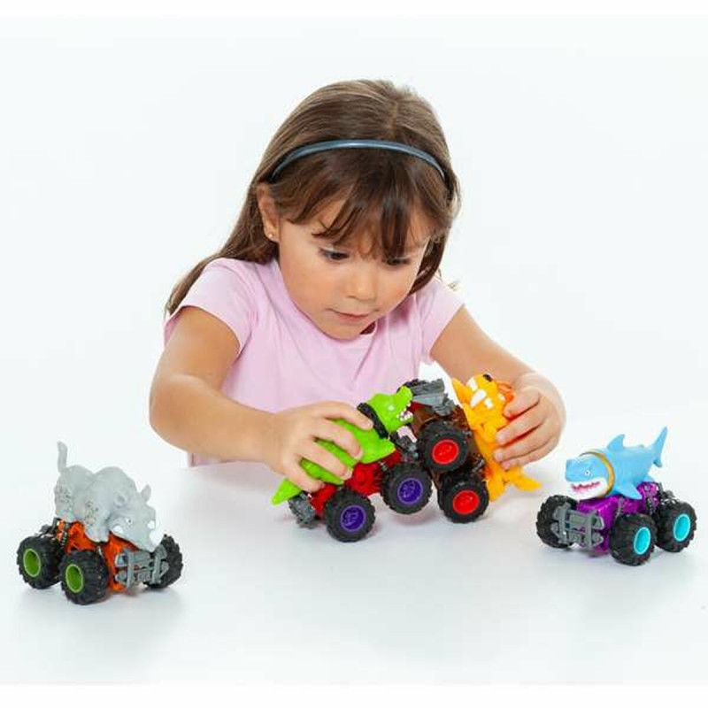 Macchina a Carica a Molla Moltó Beast Wheels Multicolore