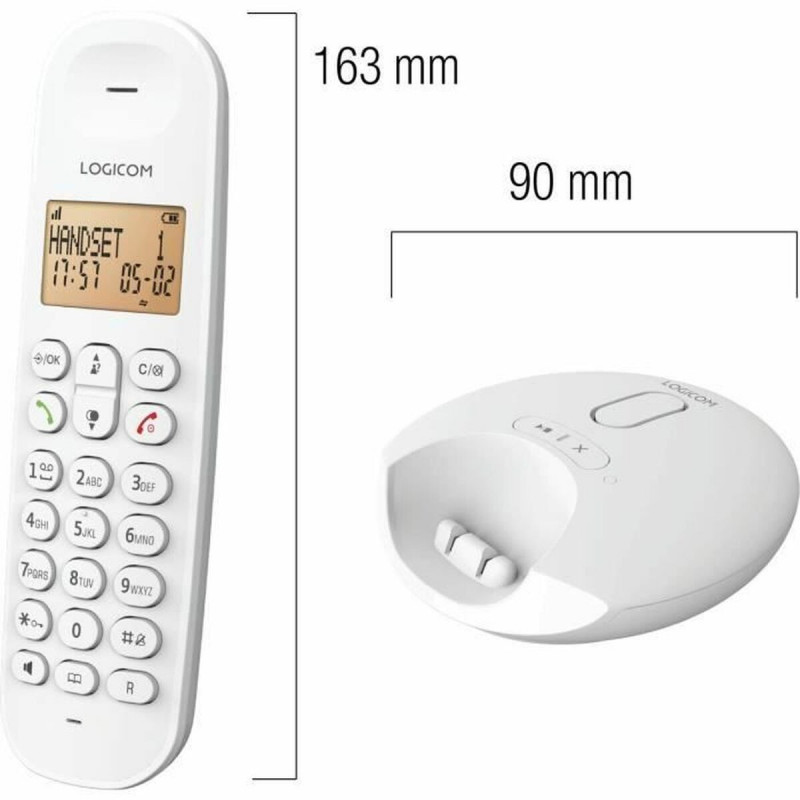 Téléphone Sans Fil Logicom DECT ILOA 155T SOLO Blanc