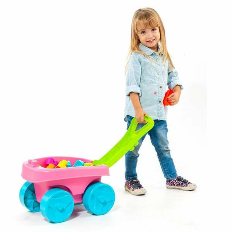 Building Blocks Moltó 20 Pieces Trolley Pink