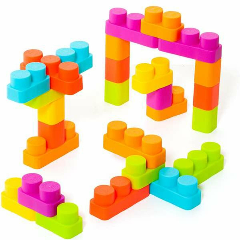 Building Blocks Moltó 20 Pieces Trolley Pink