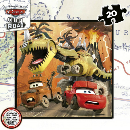 Set de 4 Puzzles Cars On the Road 73 Peças