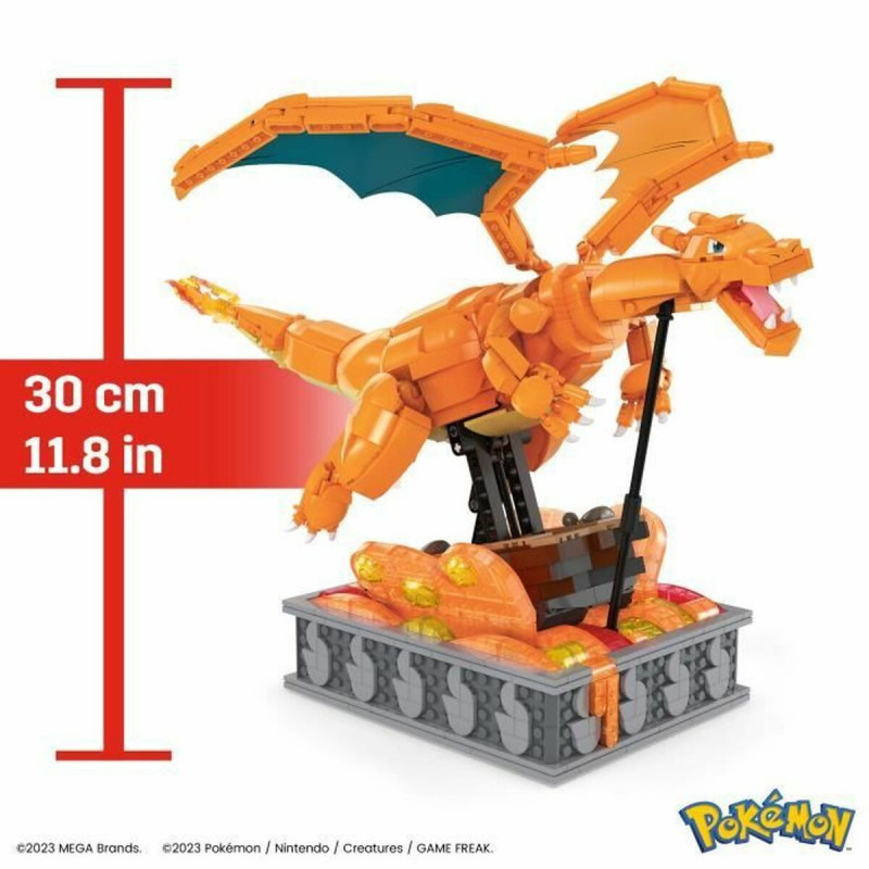 Construction kit Pokémon Mega Construx - Motion Charizard 1664 Pieces