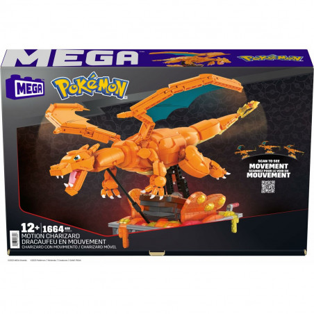 Construction kit Pokémon Mega Construx - Motion Charizard 1664 Pieces