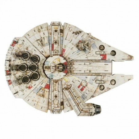 Set de construction Star Wars Millennium Falcon 223 piezas 43 x 31,4 x 22,4 cm Gris Multicouleur